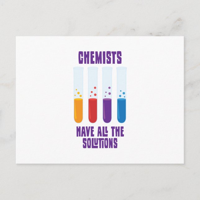 Chemist Test Tube Postcard (Front)