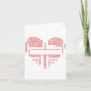 Chemist Valentines Day Gift Science Chemistry  Card