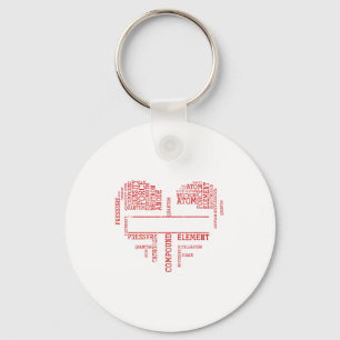 Chemist Valentines Day Gift Science Chemistry  Key Ring