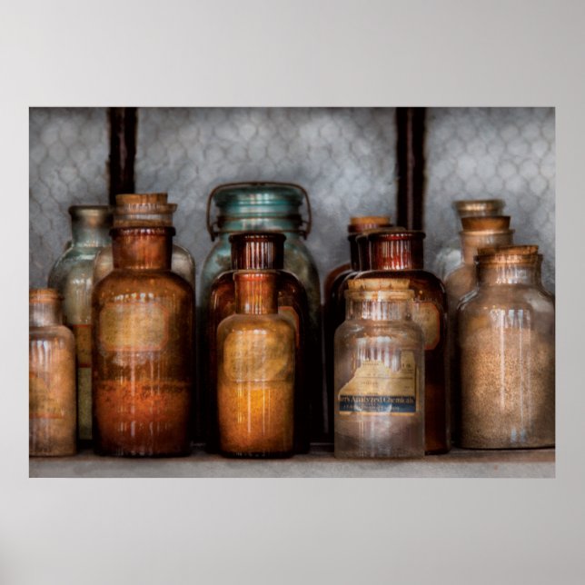 Chemist - Various Chemicals Poster (Front)
