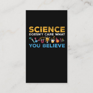 Chemistry and Physics Scientist Science Themed Business Card
