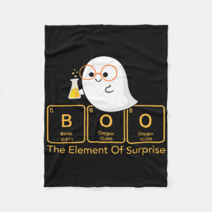 Chemistry Boo The Element Of Surprise Cute Chemist Fleece Blanket
