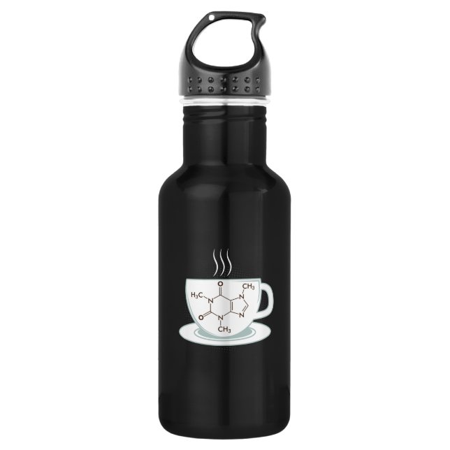 Chemistry Caffeine Molecule 532 Ml Water Bottle (Front)