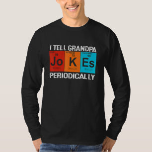 Chemistry Chemist Vintage I Tell Grandpa Jokes Per T-Shirt