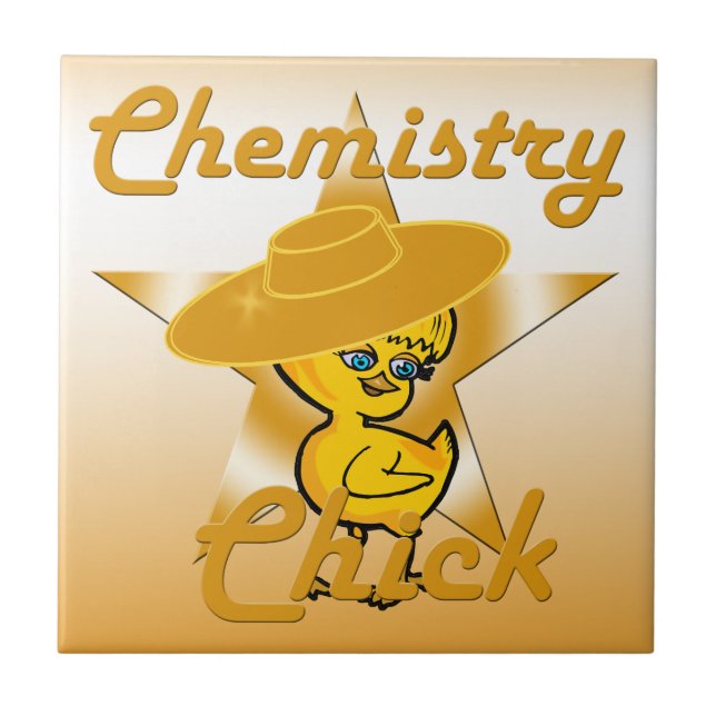 Chemistry Chick #10 Ceramic Tile (Front)