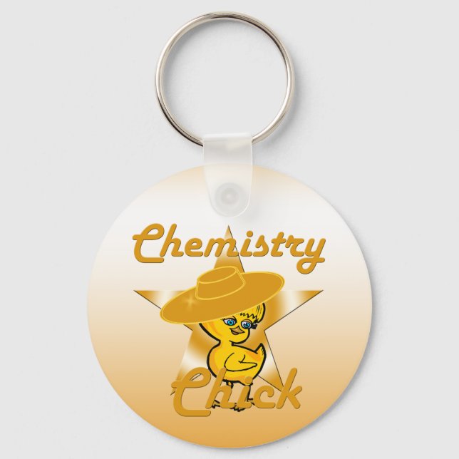Chemistry Chick #10 Key Ring (Front)