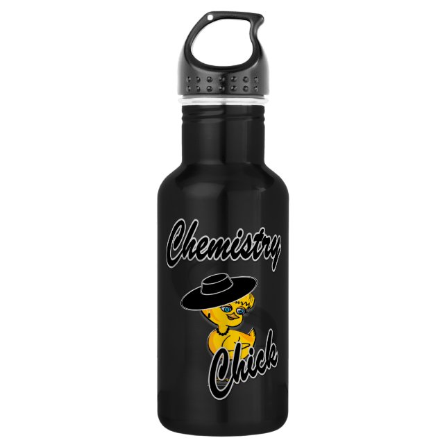 Chemistry Chick #4 532 Ml Water Bottle (Front)