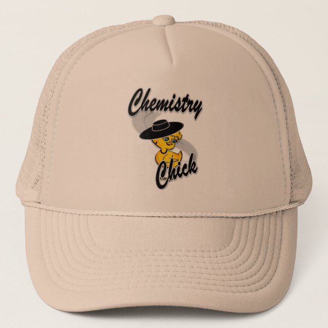 Chemistry Chick #4 Trucker Hat (Front)