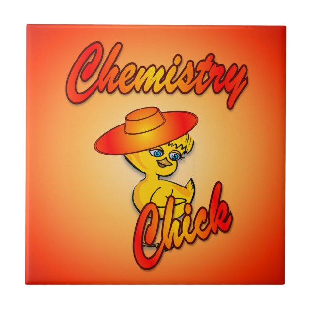 Chemistry Chick #5 Ceramic Tile (Front)
