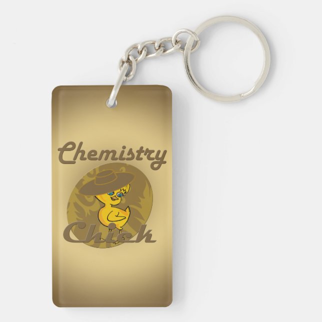 Chemistry Chick #6 Key Ring (Back)