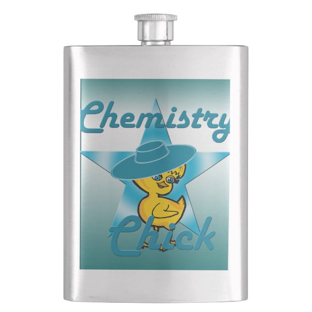 Chemistry Chick #7 Hip Flask (Front)
