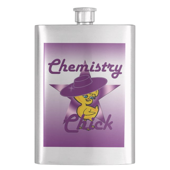 Chemistry Chick #9 Hip Flask (Front)