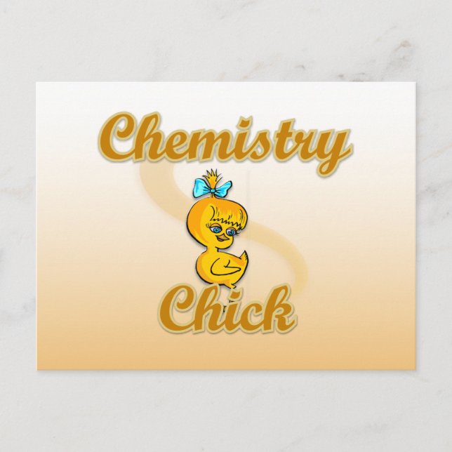 Chemistry Chick Postcard (Front)