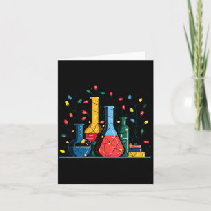 Chemistry Christmas Lights Lover Chemist Science L Card