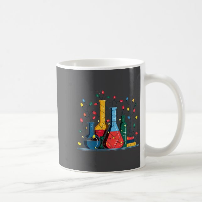 Chemistry Christmas Lights Lover Chemist Science L Coffee Mug (Right)