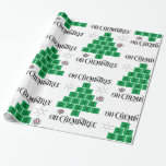 Chemistry Christmas Tree Wrapping Paper<br><div class="desc">Chemistry Christmas</div>