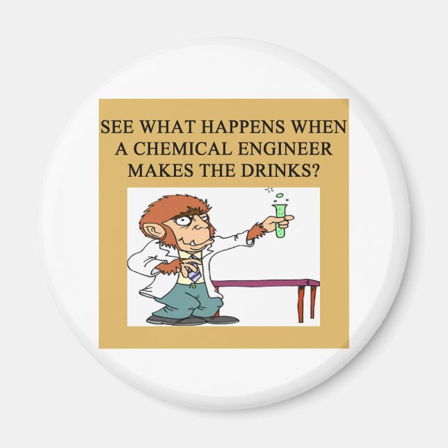 chemistry concoction joke magnet (Front)