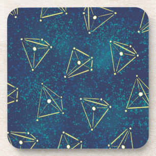 Chemistry Constellations Starry Sky Space Geometry Coaster