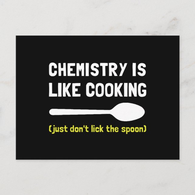 Chemistry Cooking Postcard (Front)