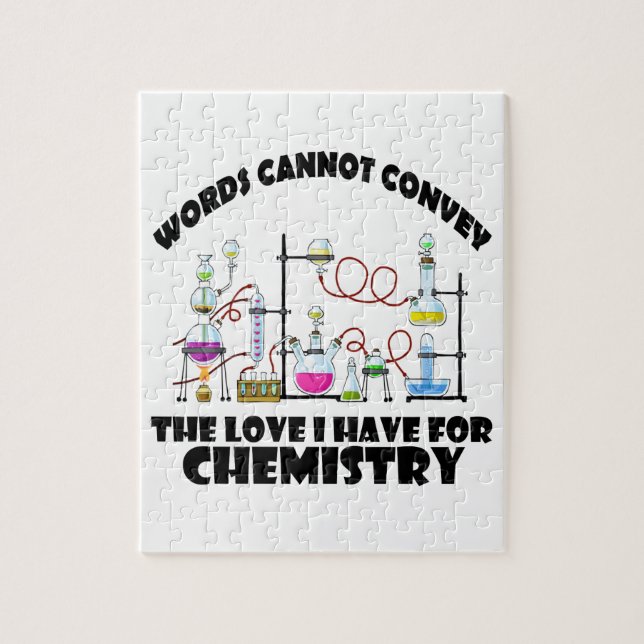 Chemistry designs jigsaw puzzle (Vertical)