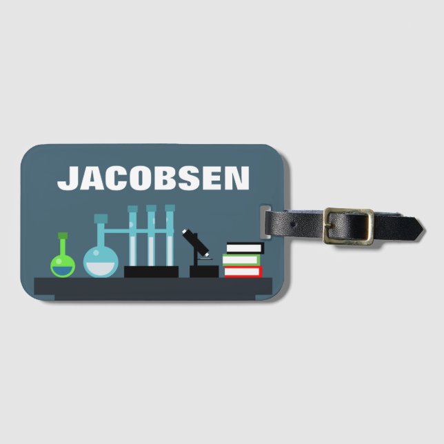 Chemistry Equipment Science  Luggage Tag (Front Horizontal)