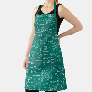 Chemistry Formulas Geek Science Apron