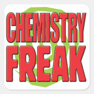 Chemistry Freak R Square Sticker