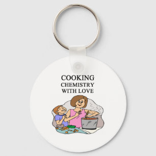chemistry is cooking key ring