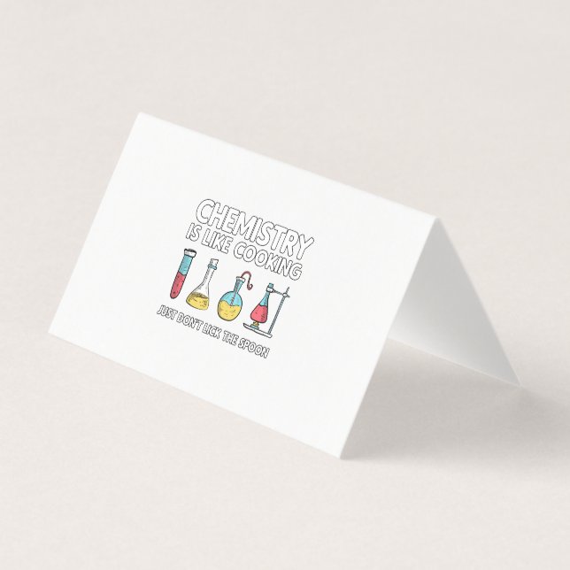 Chemistry Is Like Cooking Business Card (Front)