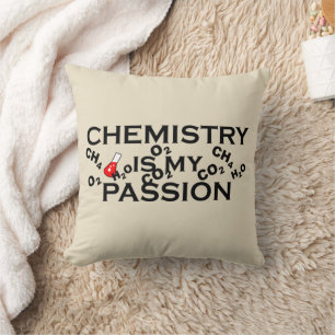 chemistry is my passion funny chemist quotes cushion