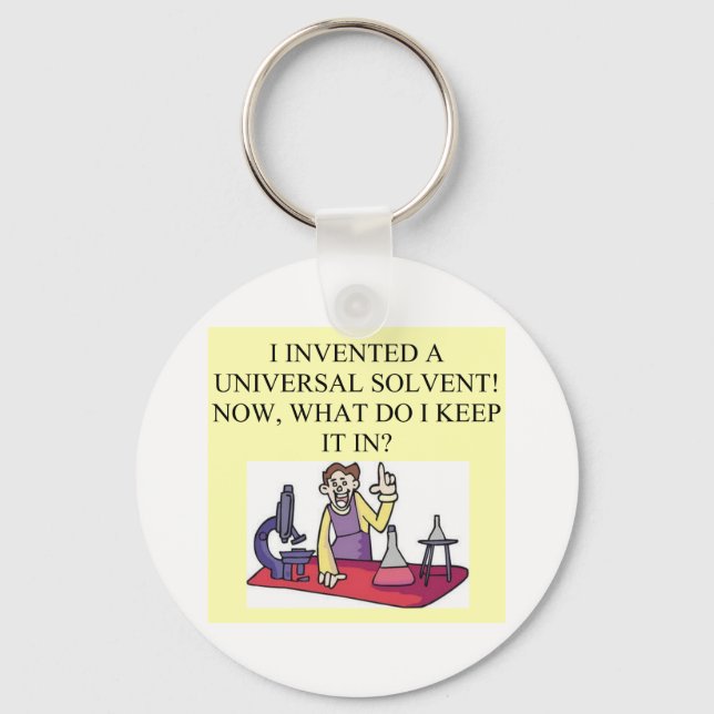 chemistry joke key ring (Front)