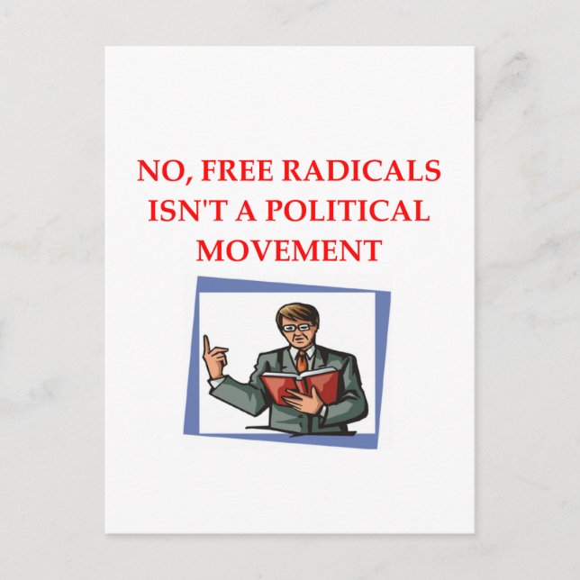chemistry joke postcard (Front)