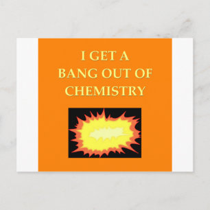 chemistry joke postcard