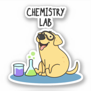 Chemistry Lab Funny Labrador Dog Pun