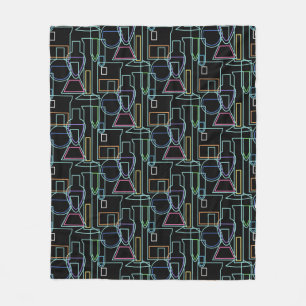 Chemistry Lab Lines Fleece Blanket