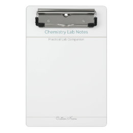 Chemistry Lab Notes – Custom Name Mini Clipboard