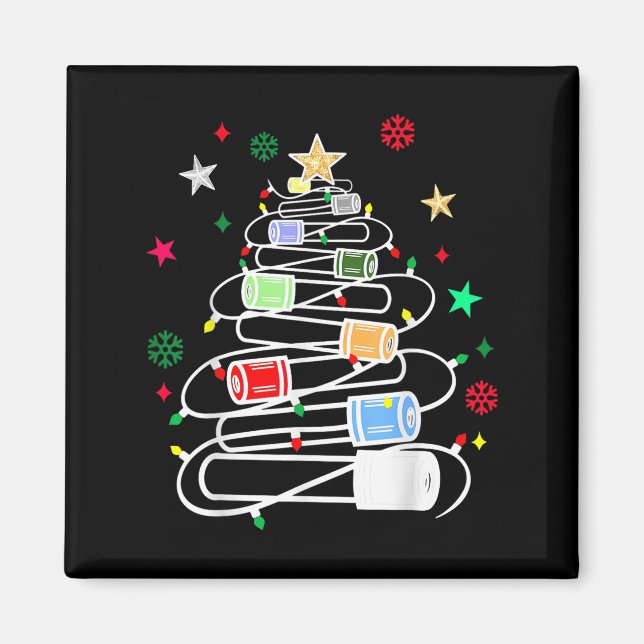 Chemistry Lab Scientist Phlebotomist Christmas Tes Magnet (Front)