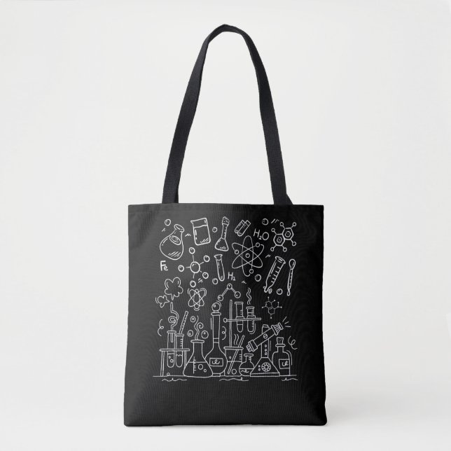 Chemistry Laboratory Equipment Science Tote Bag (Front)