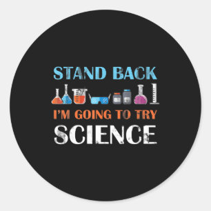 Chemistry Laboratory Physics Science Biology Classic Round Sticker