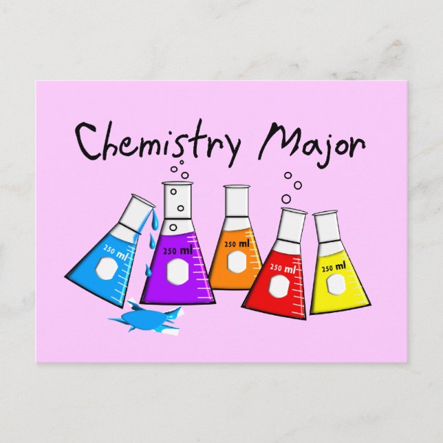 Chemistry Major Gifts Beeker Design Postcard (Front)