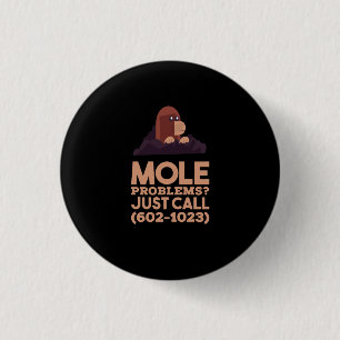 Chemistry - Mole Problems 3 Cm Round Badge