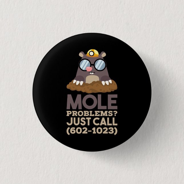 Chemistry - Mole Problems 3 Cm Round Badge (Front)