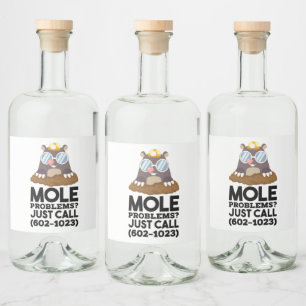 Chemistry - Mole Problems Liquor Bottle Label