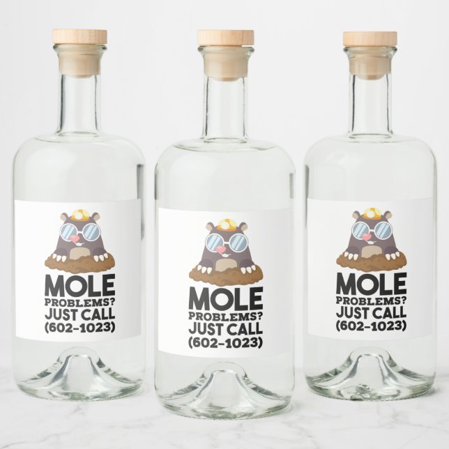 Chemistry - Mole Problems  Liquor Bottle Label (Bottles)