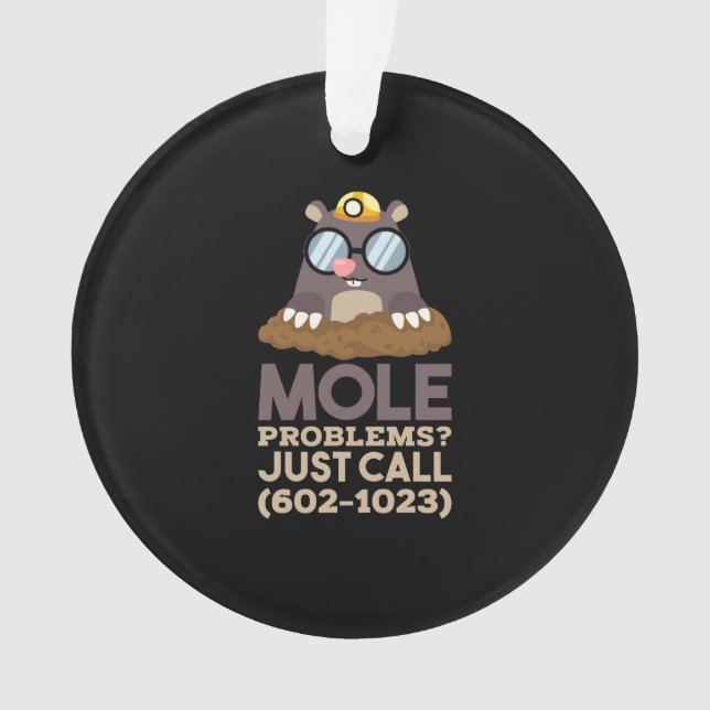 Chemistry - Mole Problems Ornament (Front)