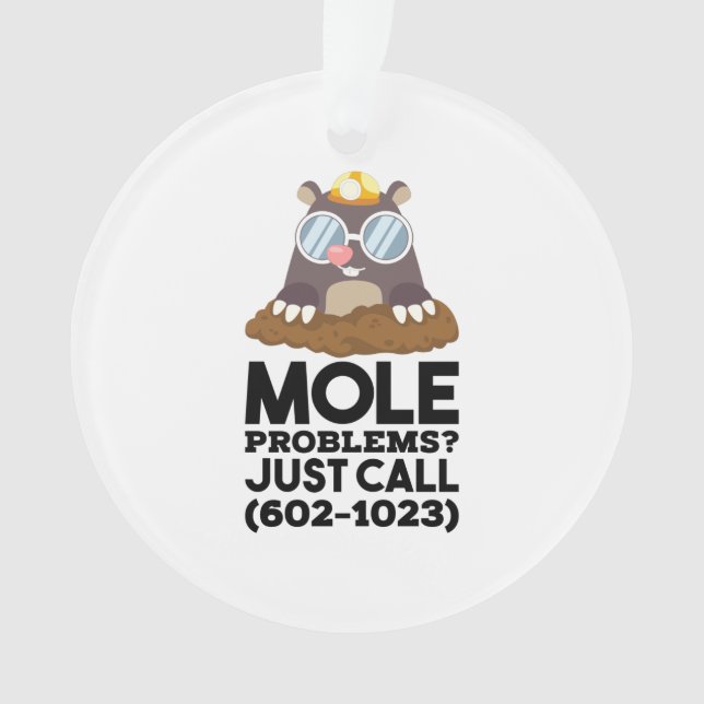 Chemistry - Mole Problems  Ornament (Front)