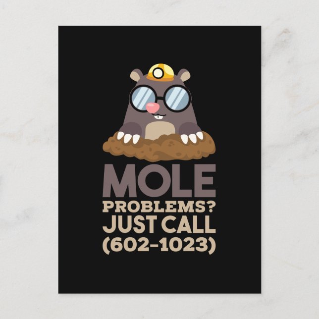 Chemistry - Mole Problems Postcard (Front)