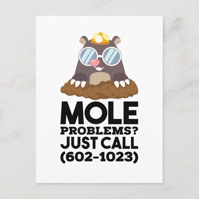 Chemistry - Mole Problems  Postcard (Front)