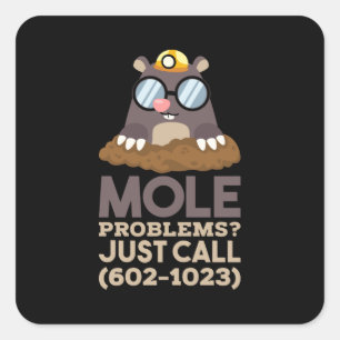 Chemistry - Mole Problems Square Sticker