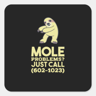 Chemistry - Mole Problems Square Sticker